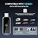 Qidoubird Wireless CarPlay Adapter, 2-in-1 Wired to Wireless CarPlay/Android Auto Converter, Plug & Play, Siri Control, Universal Compatibility for 1000+ Cars, iPhone & Android (Silvery Grey)