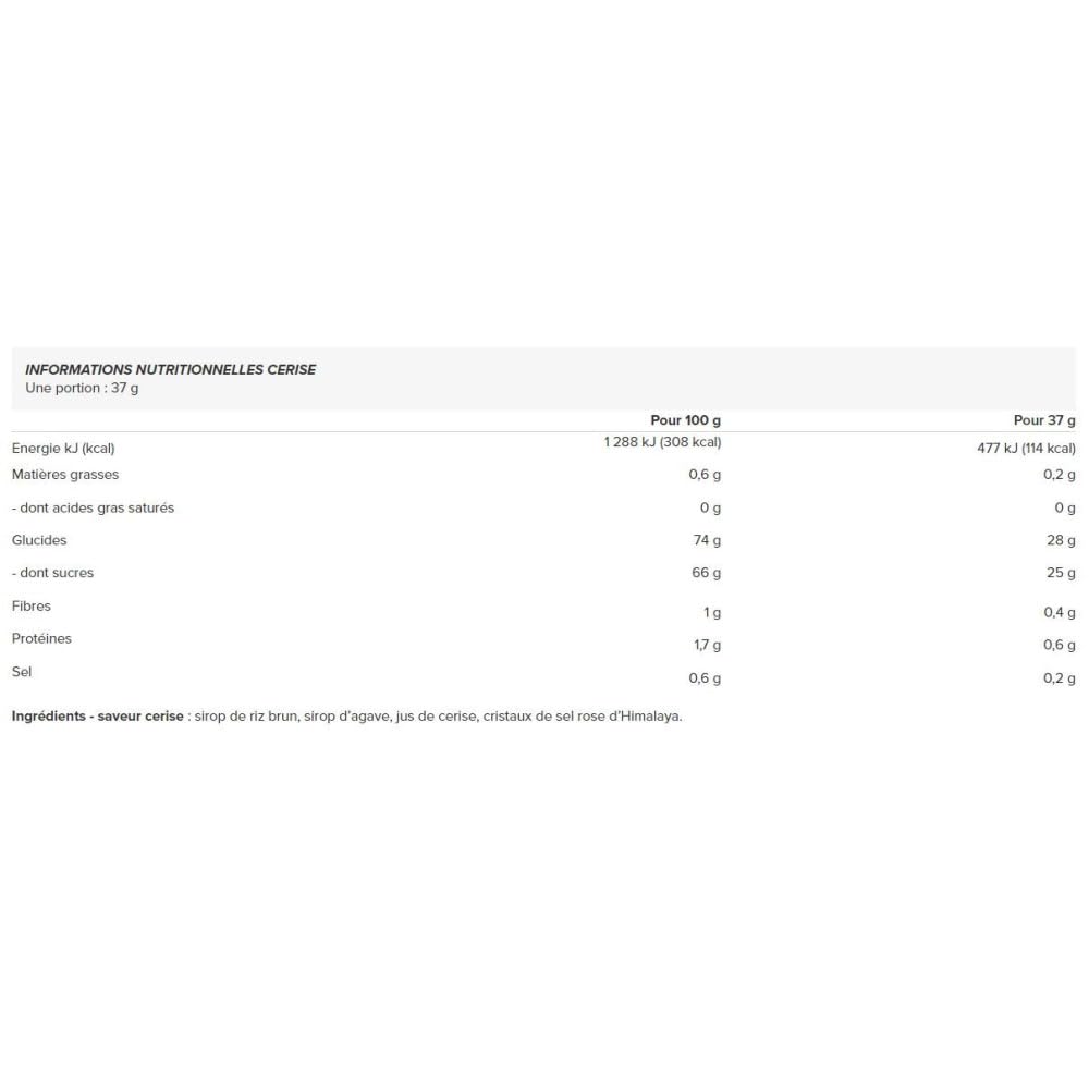 Mulebar Scatola di 24 Gel Energetichi Sport Cigliegia 37g Vegani Senza glutine Tubo Richiudibile e Riutilizzabile