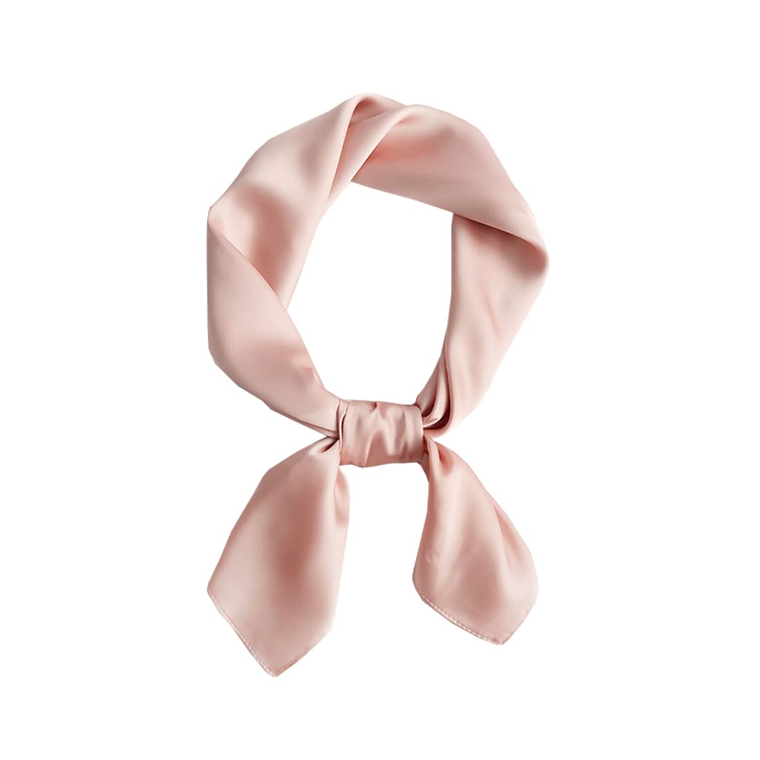 KOOYOLWomen's Silk Scarf, Lightweight Silk Scarf, Bandana, Neckerchief, Headscarf, Elegant Scarf, Gift for Women, Pink H#, One size