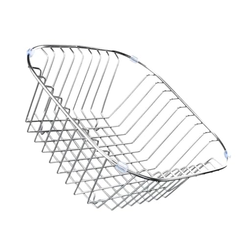 Escurreplatos sobre fregadero de acero inoxidable con ventilación eficiente para tu vajilla 2
