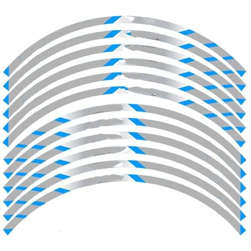 Radaufkleber 12 Streifen Motorrad Reflektierende Aufkleber Räder Styling Schutz Felge Aufkleber Für Y&amaha Für T-MAX(Style 7)