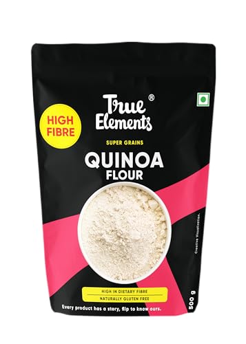 Image of True Elements Quinoa Flour, High Fibre Super Grain, Naturally Gluten Free, 500g, High in Dietary Fibre, Whole Grain Certified