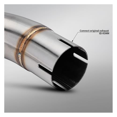 Tubo de escape de motocicleta conector enlace medio 51mm slip on 600 3