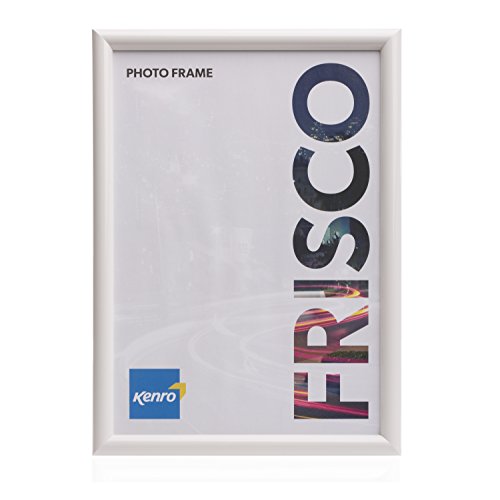 Kenro Cadre Photo Blanc Frisco Series 21x30cm Cadre Photo 21x30 à Poser ou à Suspendre sur le Mur avec Devanture en Verre - FR2130WH Cover