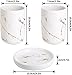 Qulable Cream Bathroom Accessories Set Complete, 4 Pcs Ceramic Bathroom Decorations Accessories Sets Includes Lotion Dispenser, 2 Tumblers and Soap Dish for Bath Decor, Countertop Vanity Organize