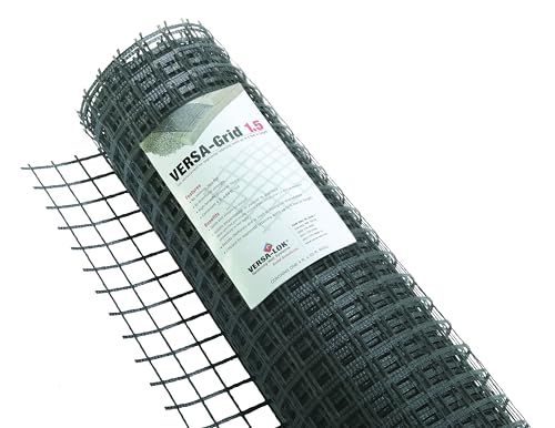 VERSA-LOK VERSA-Grid Soil Reinforcement 1.5 - Reinforce Soil, Stabilize Walls, For Walls 6 Feet High, Compatible with VERSA-LOK Retaining Walls (4 Feet x 50 Feet)