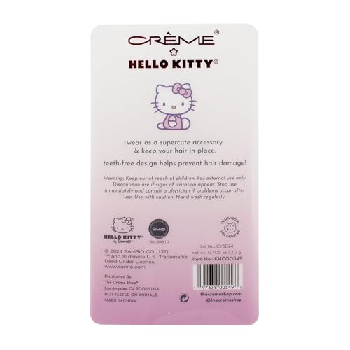 Pinces à cheveux pour le maquillage Hello Kitty sans plis pour routine