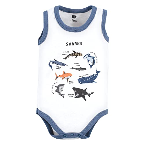 Image of Hudson Baby Unisex Baby Cotton Sleeveless Bodysuits