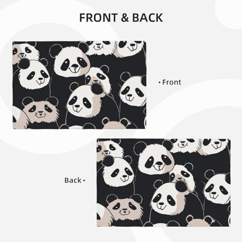 Set de table panda pour repas enfant et decoration de cuisine lavable - 4