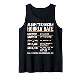 Alarmtechniker Stundensatz, lustiger Sicherheitstechniker Tank Top