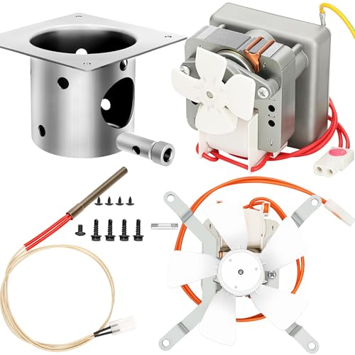 Auger Motor Grill Induction Fan Kit Fire Burn Pot and Hot Rod Ignitor Traeger Parts Replacement Traeger Grill Parts for Pit Boss Grill Parts and Auger Motor for Traeger Grill Traeger Fan Ignitor Kit
