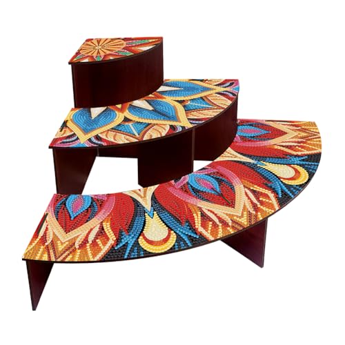 Sulunmo Diamond Painting Corner Shelves, Diamond Art Painting Creative Design