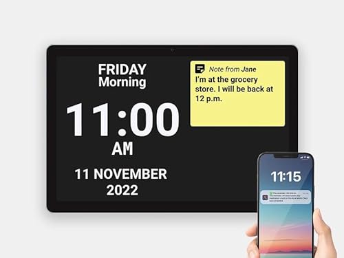 Idem Smart Clock - Connected Calendar Day Clock for Dementia,