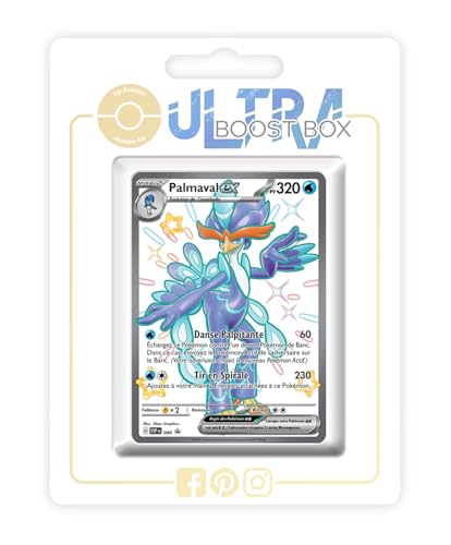 Palmaval ex SV084 Chromatique Full Art - Myboost X Écarlate et Violet 4.5 - Destinées de Paldea Coffret de 10 Cartes Pokémon Françaises