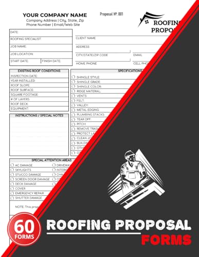 Roofing Proposal Forms