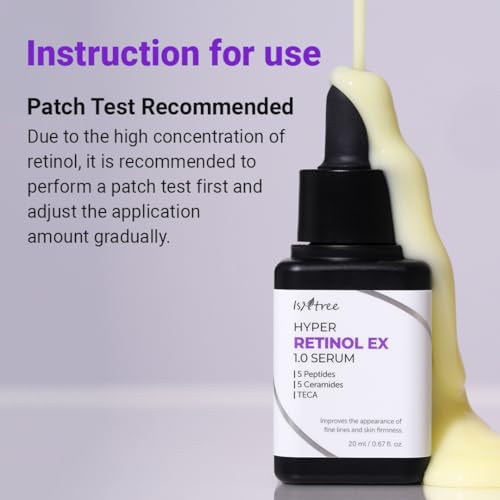 ISNTREE Hyper Retinol EX 1.0 Serum 20ml | 5 Peptides | 5 Cermaides | Helps Reduce Fine Lines - Thumbnail 2