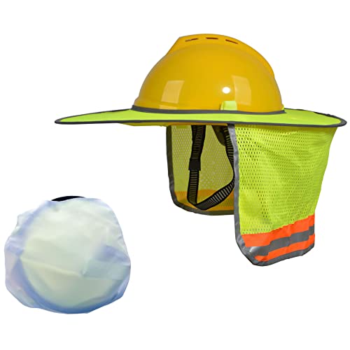 Protector solar para casco de alta visibilidad reflectante con malla transpirable TopTie 6