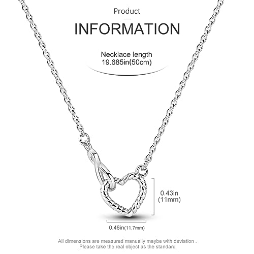 NARMO 925 Sterling Silver Necklace for Women Heart Pendant Necklace Moon Pendant Necklace Colorful Cubic Zirconia Pendant with Chain Necklace Various Dainty Necklaces for Women3