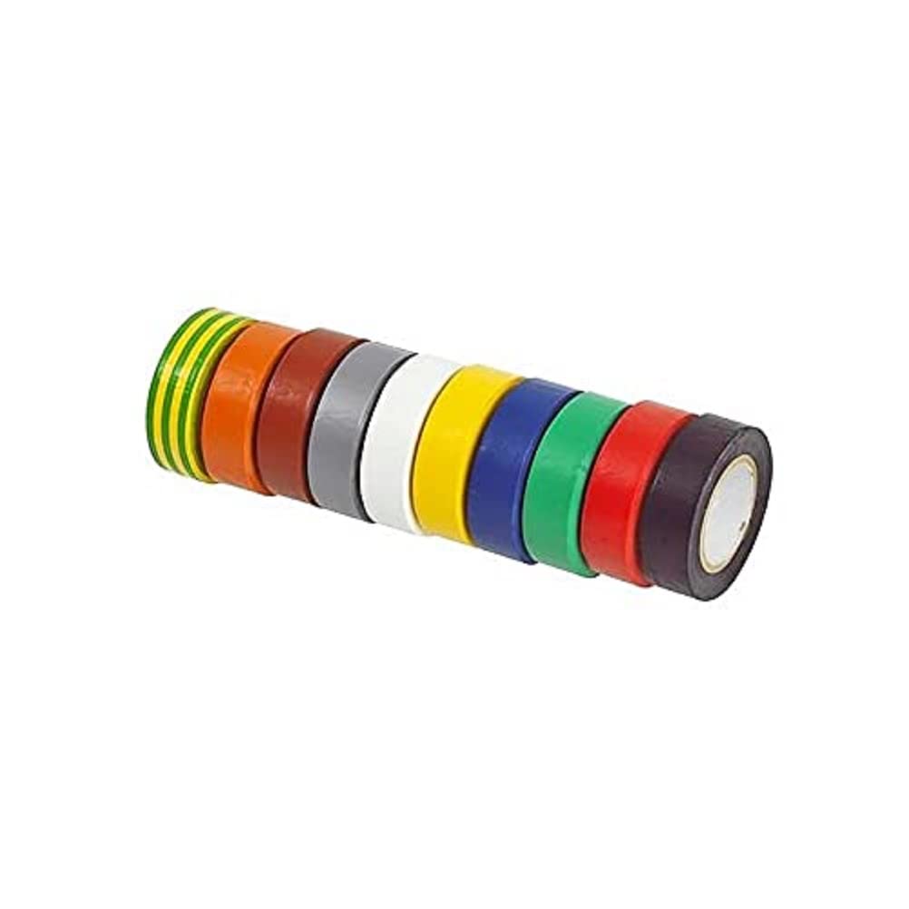 KS Tools 141.6010 Assortimento di Nastro Isolante in PVC, 8 Pezzi