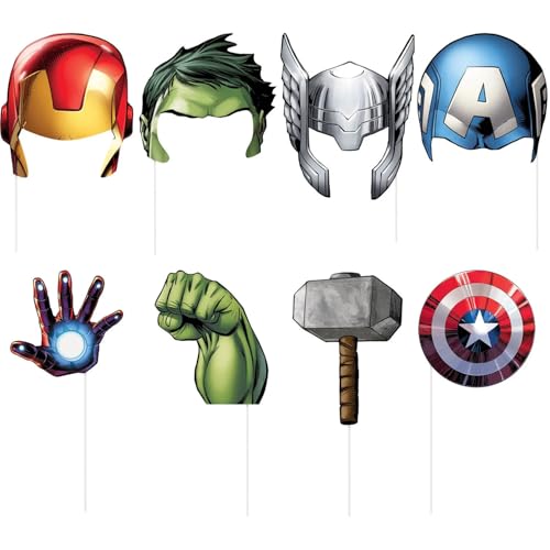 Unique Industries Avengers Photo Booth Props - Party Supplies