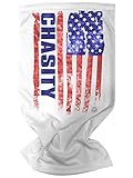 Chasity American Flag Face Bandana Gaiter Tube Scarf Costume