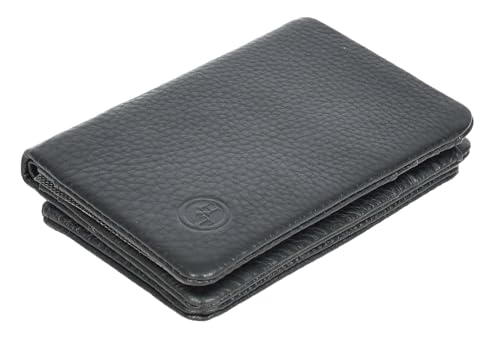 Portefeuille fin en cuir véritable de qualité supérieure A162 - 5