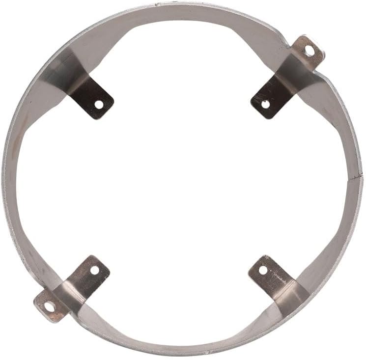 Mytee Products 6 Gallon Galvanized Trash Can with Horizontal Aluminum Mounting Bracket Kit for Trucks & Trailers, Steel Outdoor Garbage Can Holder, Fire & Heat Resistant