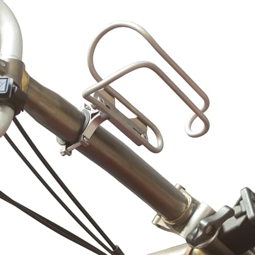 Titanium Water Bottle Holder for Brompton Folding Bike (Design A)