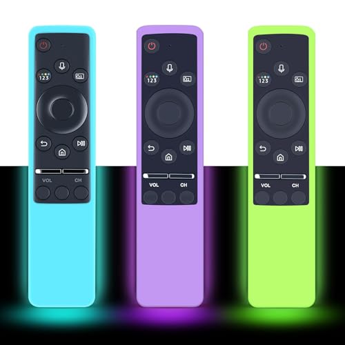 Coque silicone pour télécommande Samsung Voice TV phosphorescente en lot de 3