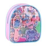 CERDÁ LIFE'S LITTLE MOMENTS Stitch Beauty-Set mit Zubehör für Mädchen – Stitch Beauty-Tasche für Spiel, Geschenk und Körperpflege