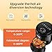 Panana Air Fryer Compact 2L Air Fryer 6 Preset Memus, Adjustable Temperature and Time, 800W, Non-stick Coating Plate, Space Saving Air Fryers For Quick Meals, Knob Control