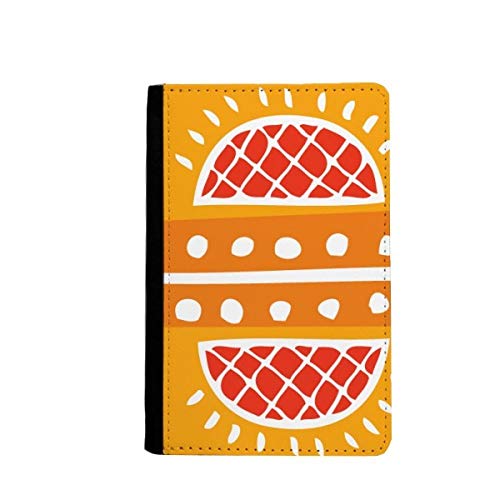 Étui portefeuille rouge à motif ananas pour cartes et protection smartphone