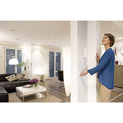 devolo Smart Home, Home Control Schalter Unterputz ,Funk Schalter, Lichtschalter Unterputz, Z-Wave Hausautomation, Haussteuerung per App, wei&szlig;