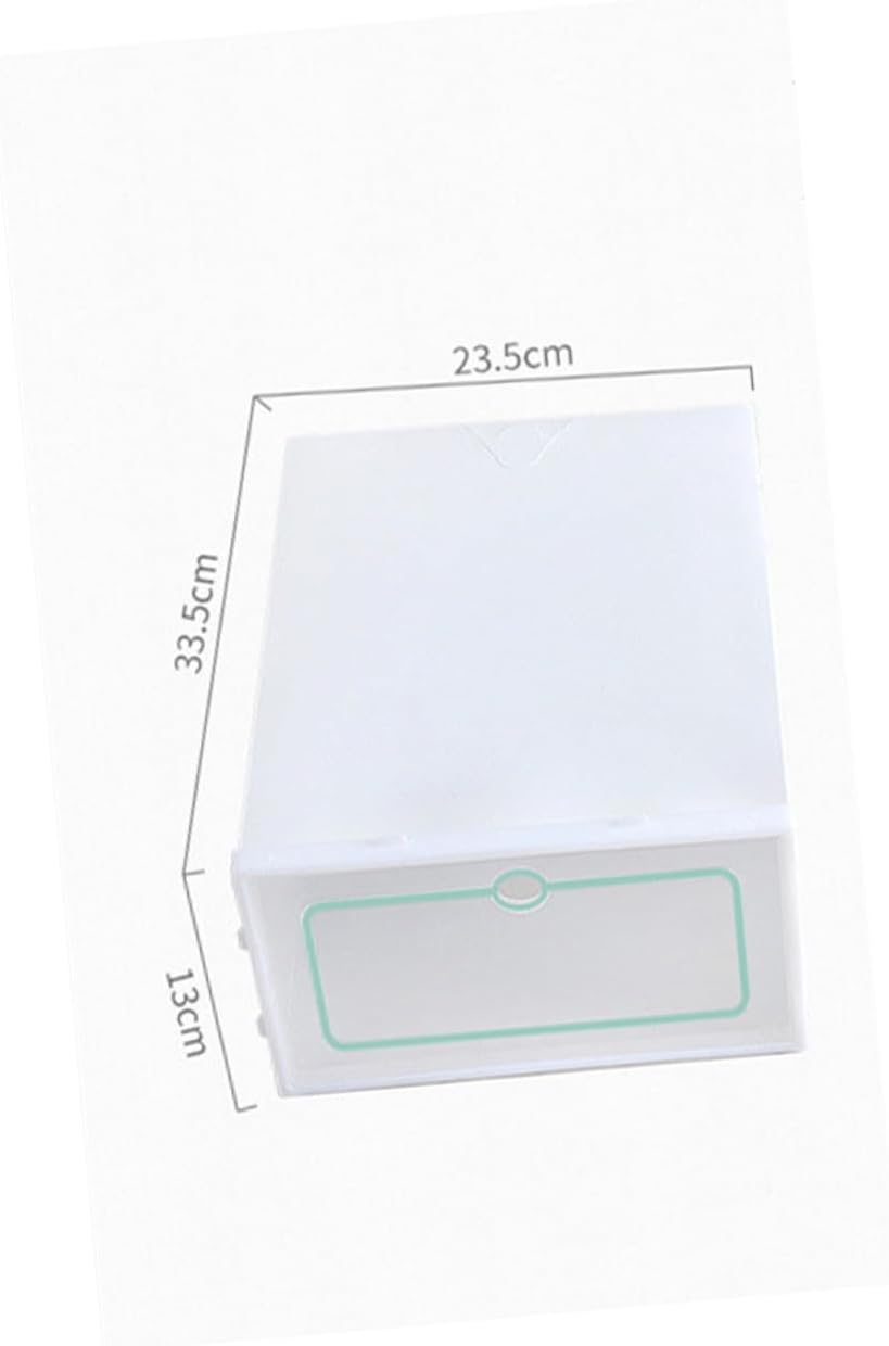 12pcs Stackable Shoe Storage Boxes Thickened Plastic Shoe Containers with Lids Large Size White for Closet Organization