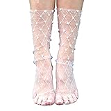Pearl Bride Socks Fairycore Bridal Shower Gift Jewelry Lingerie Wedding Party Favors Ideas Lace Embe