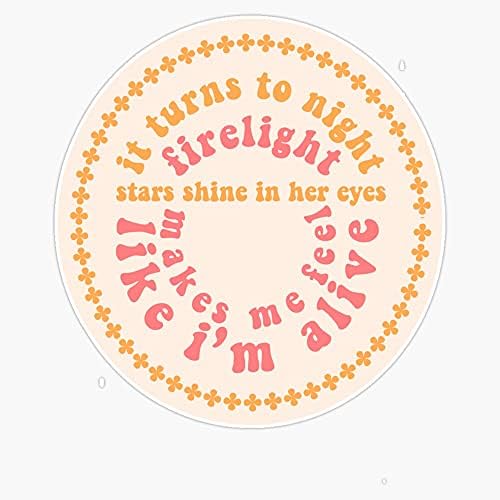 EB Store Flower Power Greta Van Fleet Lyrics Vinyl Waterproof Sticker Decal Car Laptop Wall Window Bumper Sticker 5inch (EBSTORE-STICKERS-2271)