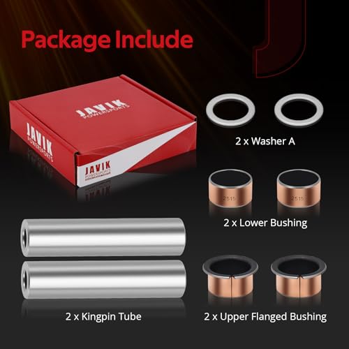 Image of Spindle King Pin Tube Bushing Kit for EZGO TXT 2001-up EZGO RXV 2010-up