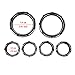 MORYEN Speedometer Gauge Burst Bezel Kit Instrument Cover Board for Harley touring Road Glide Street Glide 1996-2013