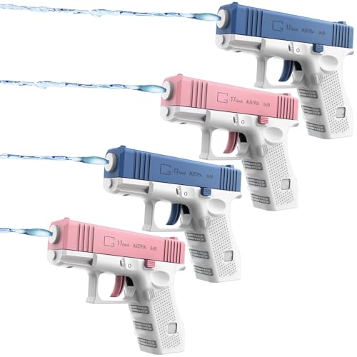 DONGTATA 4 PACK Water Pistols Water Guns Toys for Kids Mini Squirt Toy for Summer Pool Party Bath...