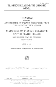 Paperback U.S.-Mexican relations: the unfinished agenda Book