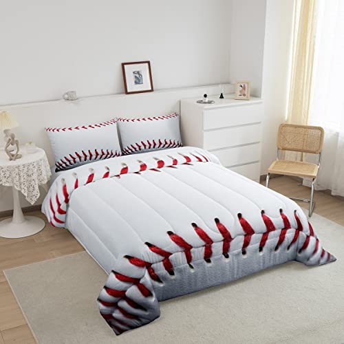 Image of Feelyou Baseball Comforter Set Twin Size Bedding Set for Kids Teens