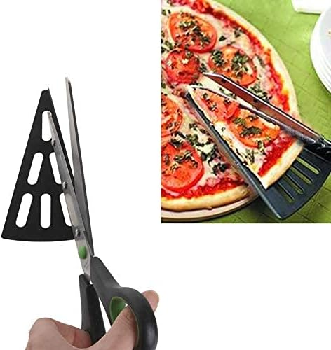 Kitchen Scissors Kitchen Shears 2 in 1 Pizza Slicer Cutter Server Tray Tool Cook GadgeStainless Steel Poultry Shears