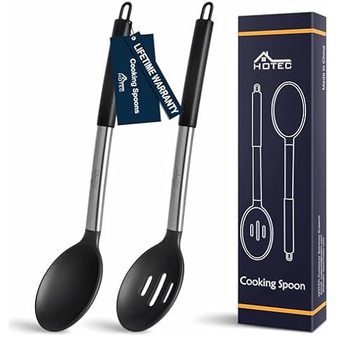 HOTEC Silicone Cooking Spoon Set Cover