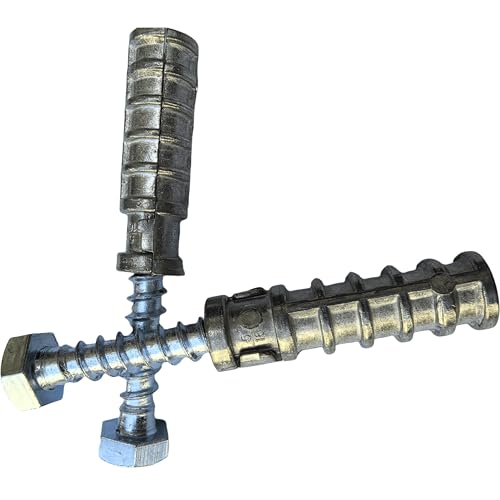 SANTIE 1/4 in. x 1-1/2 in. Zinc-Alloy Long Lag Shield Anchor with Lag Bolts (20-Piece)