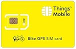 Scheda SIM per GPS Tracker per bicicletta -Things Mobile - Copertura globale, rete multi-operatore GSM/2G/3G/4G LTE senza costi fissi, senza scadenza con tariffe competitive. 10 € di credito Incluso