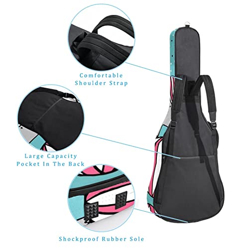 Housse pour guitare acoustique – Loup hurlant à pleine lune – 1 cm d’épaisseur – Rembourrage étanche – 101,6 cm, 104,1… - Les Beatles, Paul McCartney, John Lennon, RIngo Starr, George Harrison Housse pour guitare acoustique - Loup hurlant à pleine lune - 1 cm d'épaisseur - Rembourrage étanche - 101,6 cm, 104,1… – Image 4