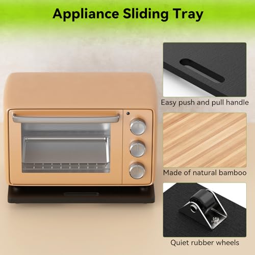 Bamboo Sliding Tray for Appliances - 50% Off