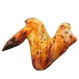 Tsawntd Fried Chicken Plush Simulation Food Pillow Chicken Wing Plush Toy Soft Throw Pillow for Home Car Decorations 8 Inch Stuffed Animal Stuffed