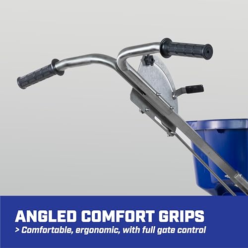 Image of CHAPIN 88300B SaltPro 80 lb Contractor Salt Spreader, Walk-Behind, Ice Melt