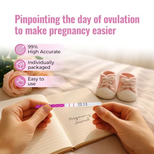 Image of 20 LH Ovulation Test Strips, Urine Cycle Tracking for Women | Individually sealed cycle monitoring refills with sanitary absorption materials for routine wellness tracking